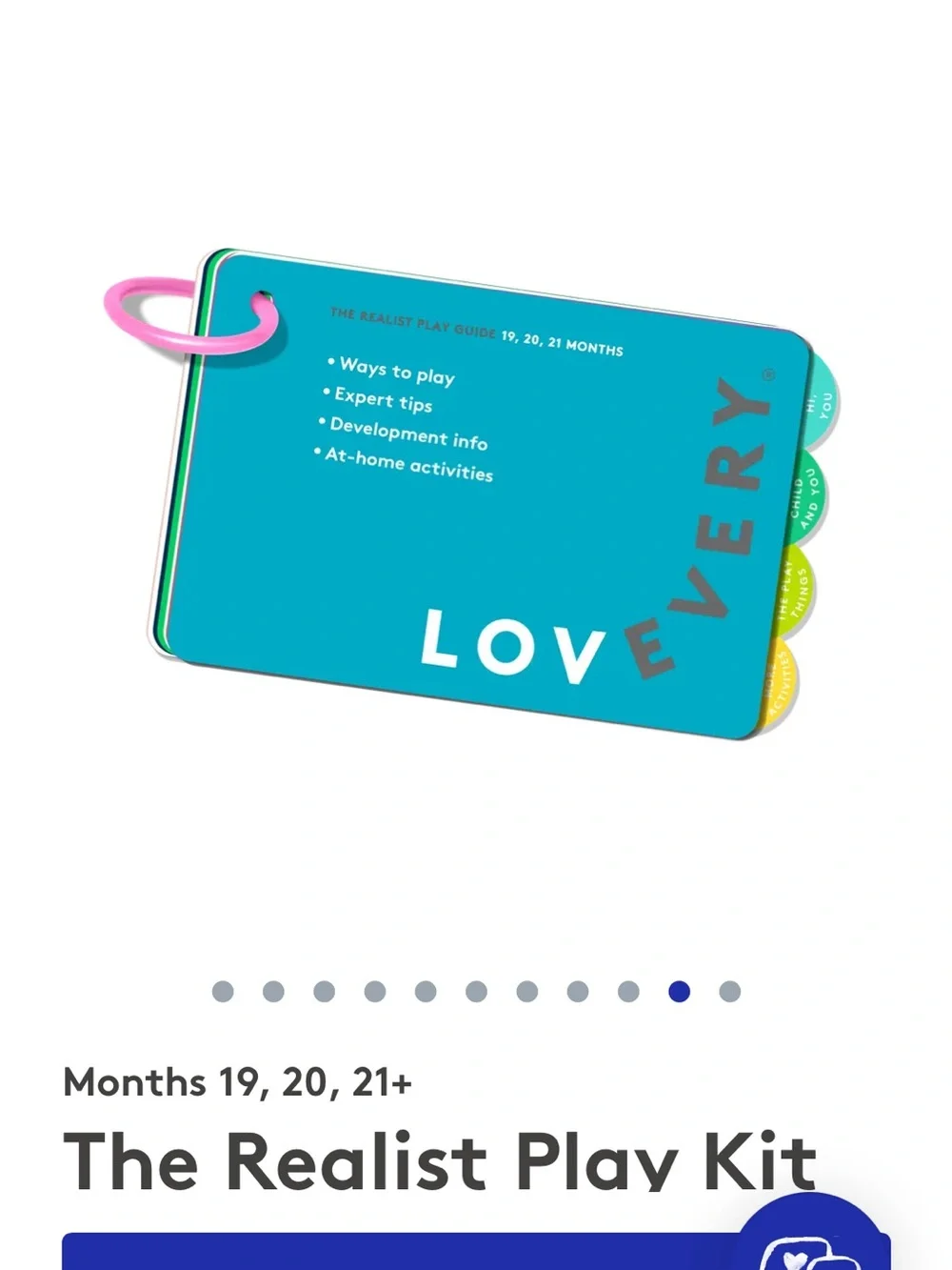 Lovevery Play Kit The Realist (Months 19, 20, 21)
